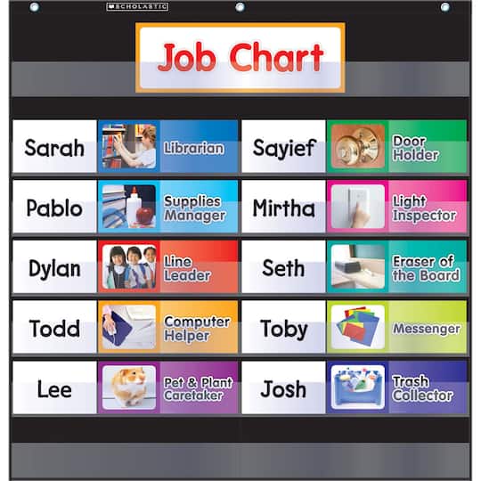 Scholastic&#xAE; Class Job Pocket Chart with Cards